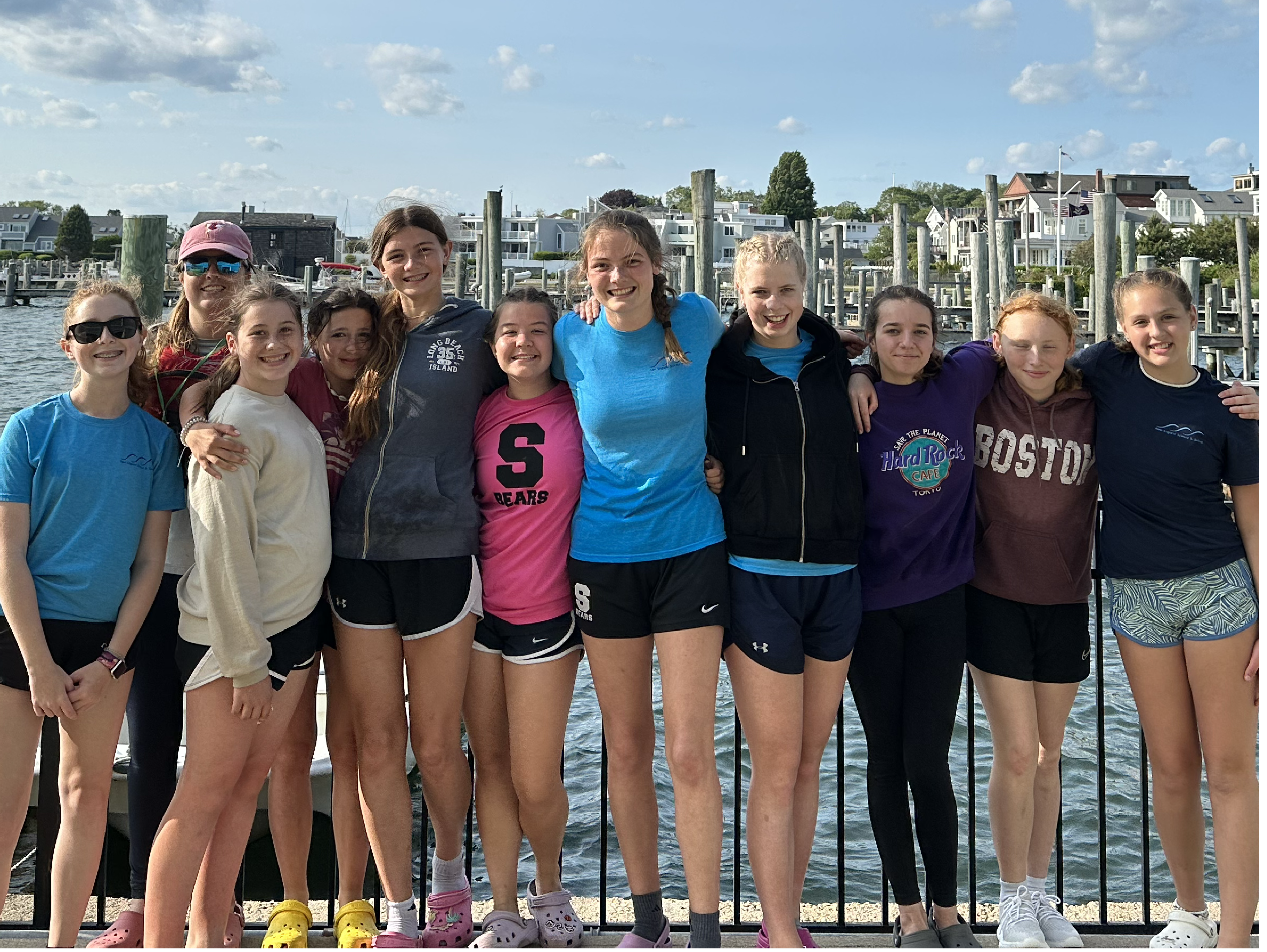 Women and Girls Day - Group photo on the dock